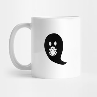 D20 Dice Cute Ghost Mug